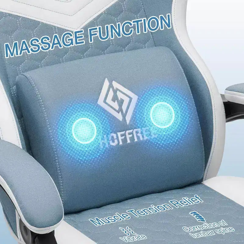 Chaise de jeu massante en tissu respirant