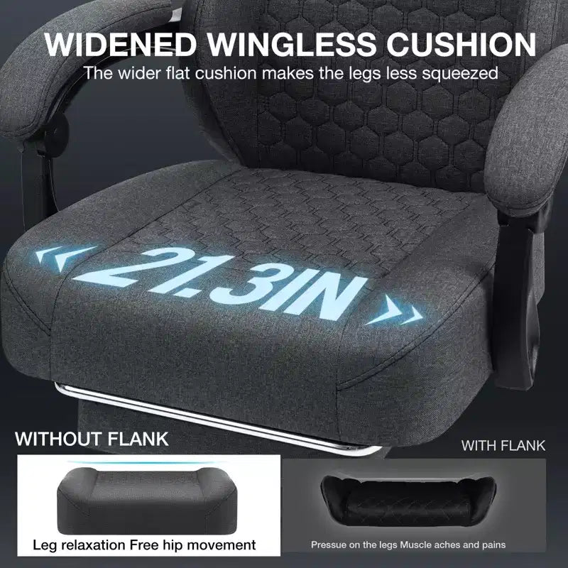 Chaise de jeu massante en tissu respirant