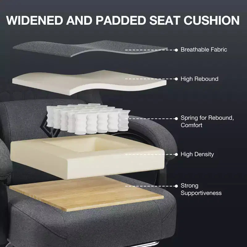 Chaise de jeu massante en tissu respirant