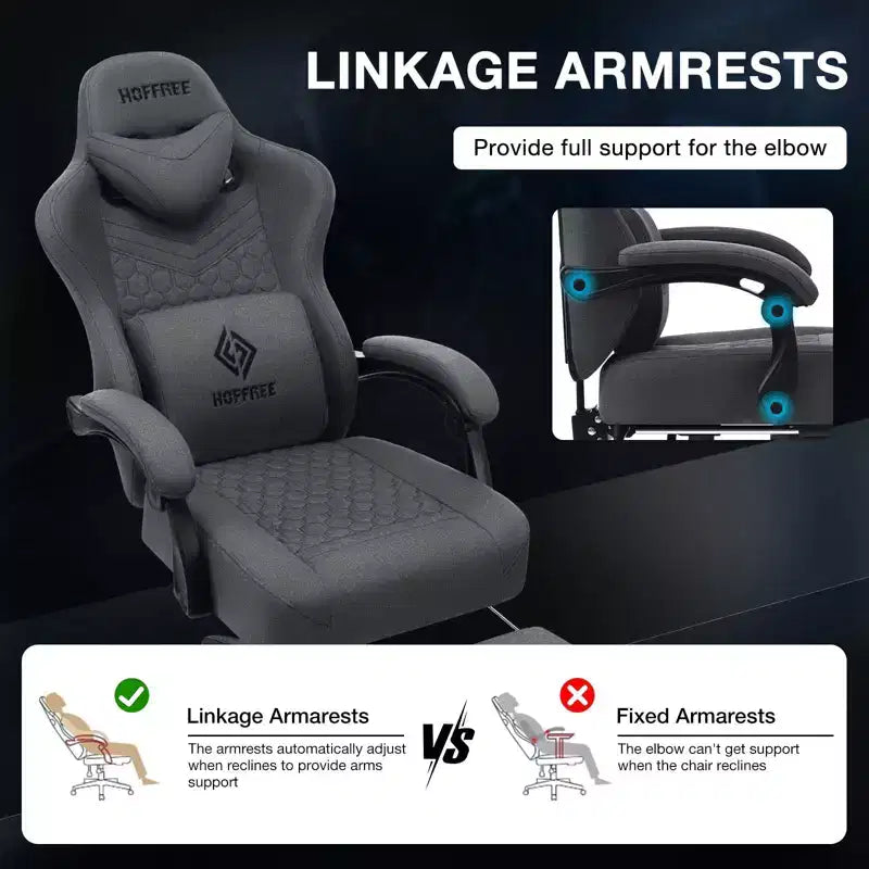 Chaise de jeu massante en tissu respirant