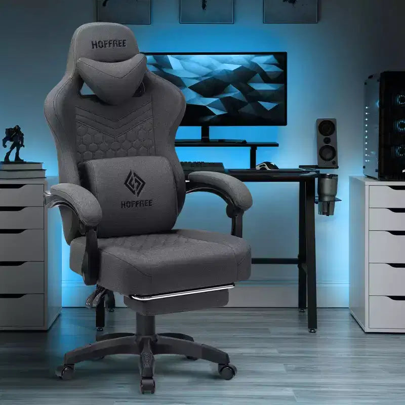 Chaise de jeu massante en tissu respirant