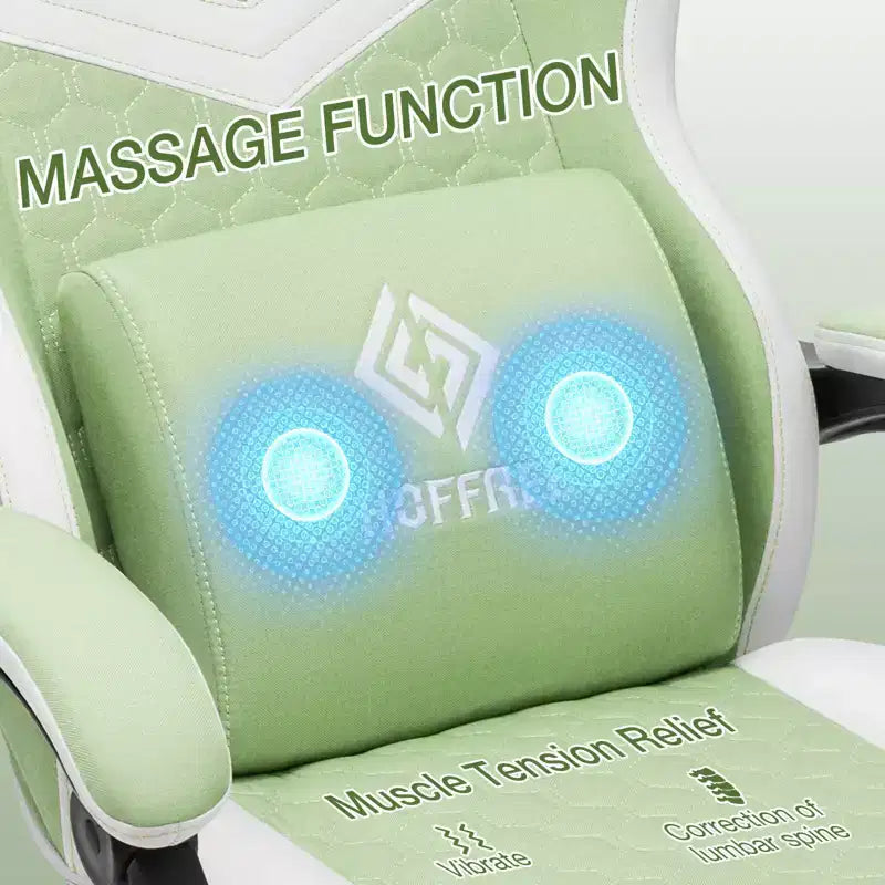 Chaise de jeu massante en tissu respirant