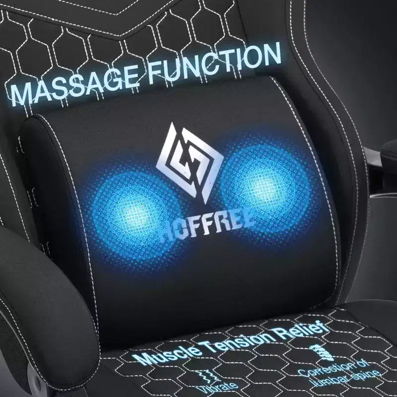 Chaise de jeu massante en tissu respirant