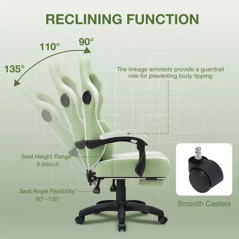 Chaise de jeu massante en tissu respirant