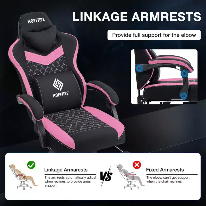 Chaise de jeu massante en tissu respirant