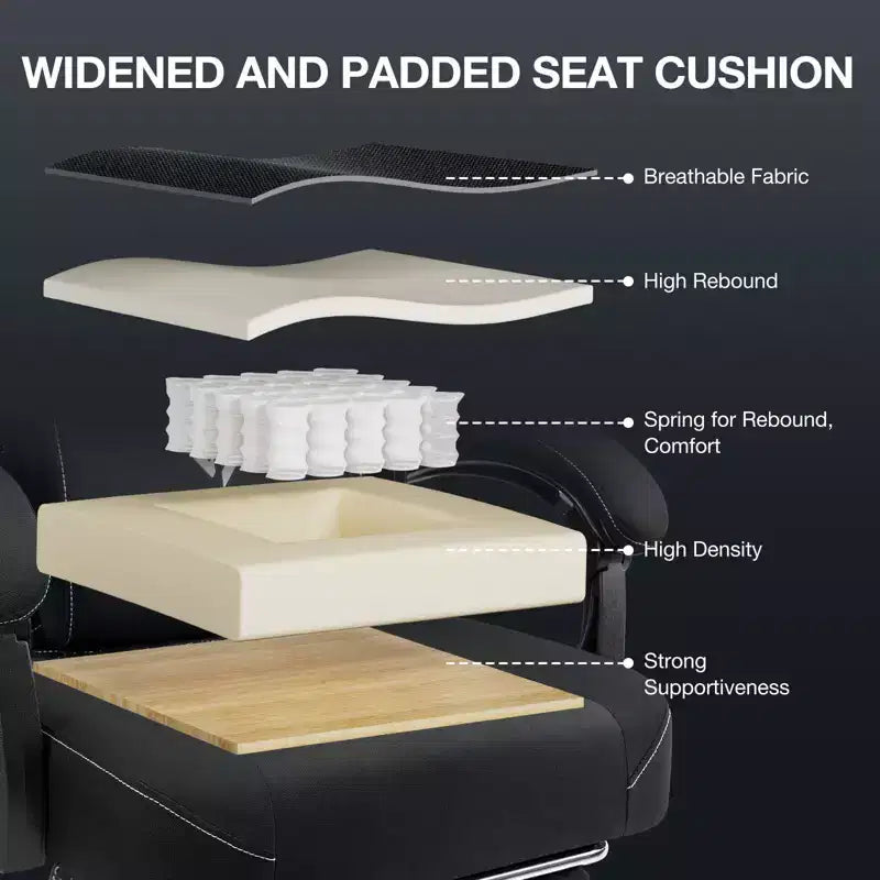 Chaise de jeu massante en tissu respirant