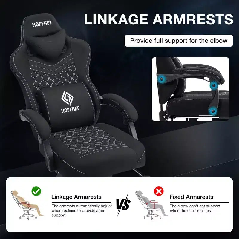 Chaise de jeu massante en tissu respirant