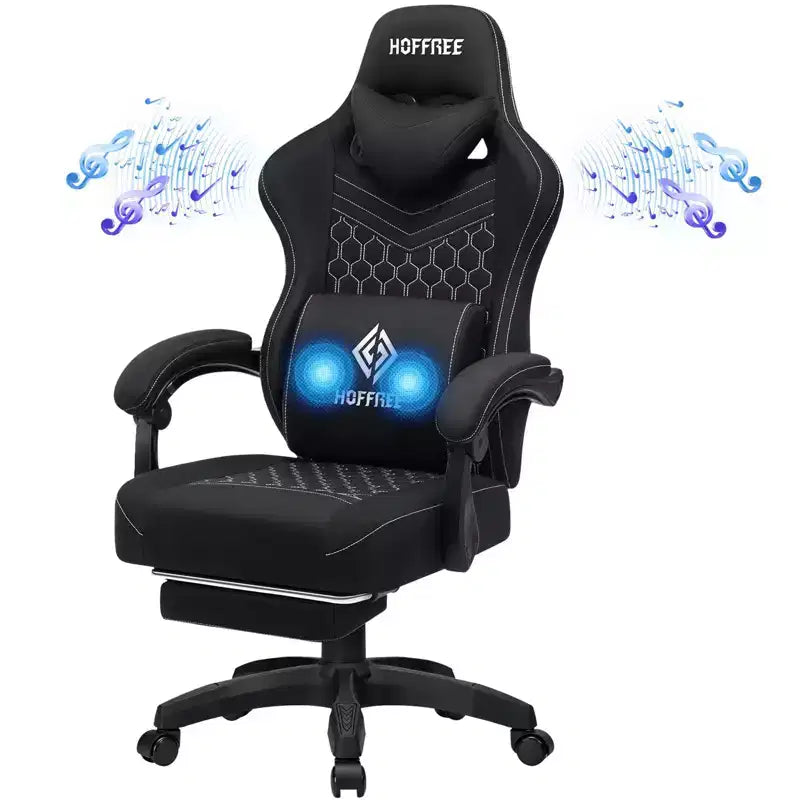 Chaise de jeu massante en tissu respirant