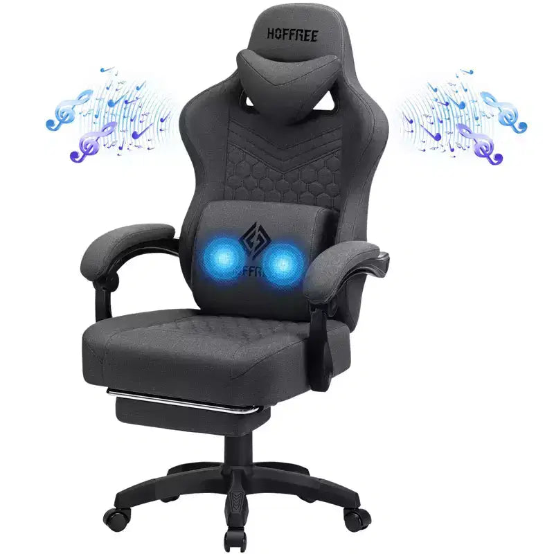 Chaise de jeu massante en tissu respirant
