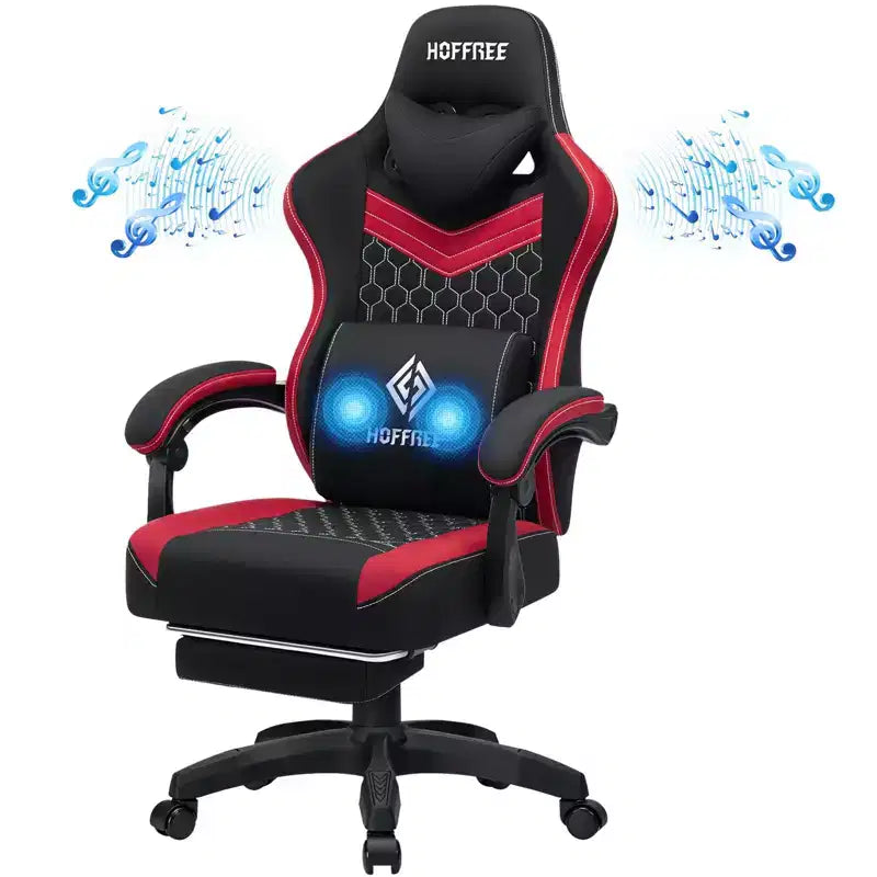 Chaise de jeu massante en tissu respirant