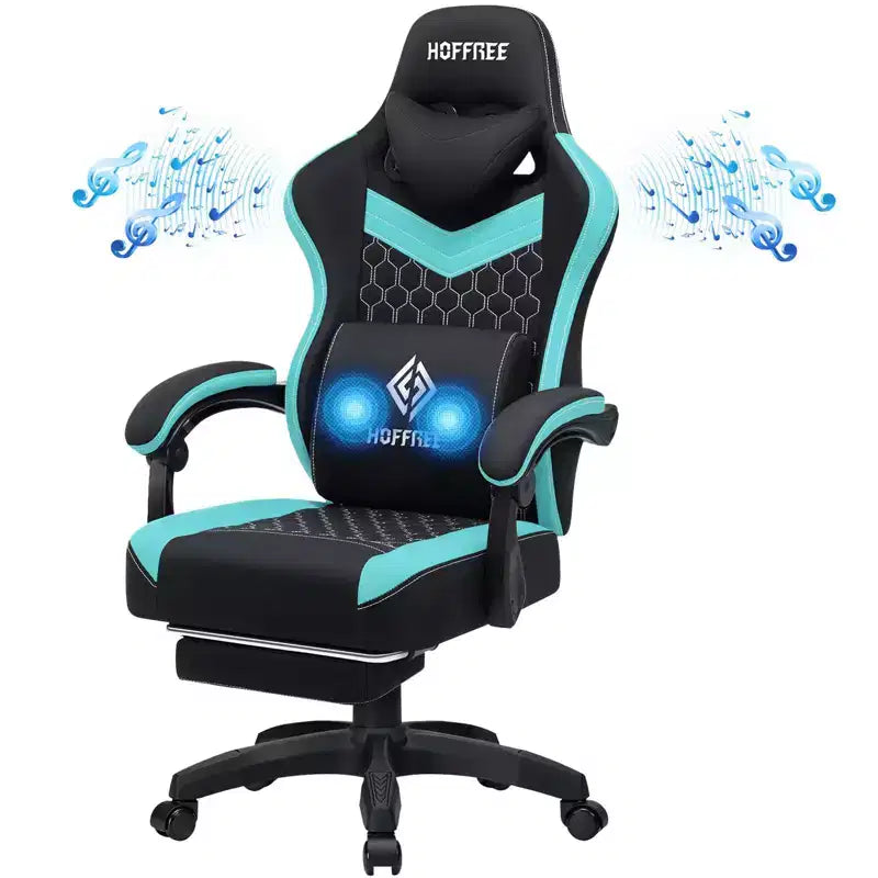 Chaise de jeu massante en tissu respirant