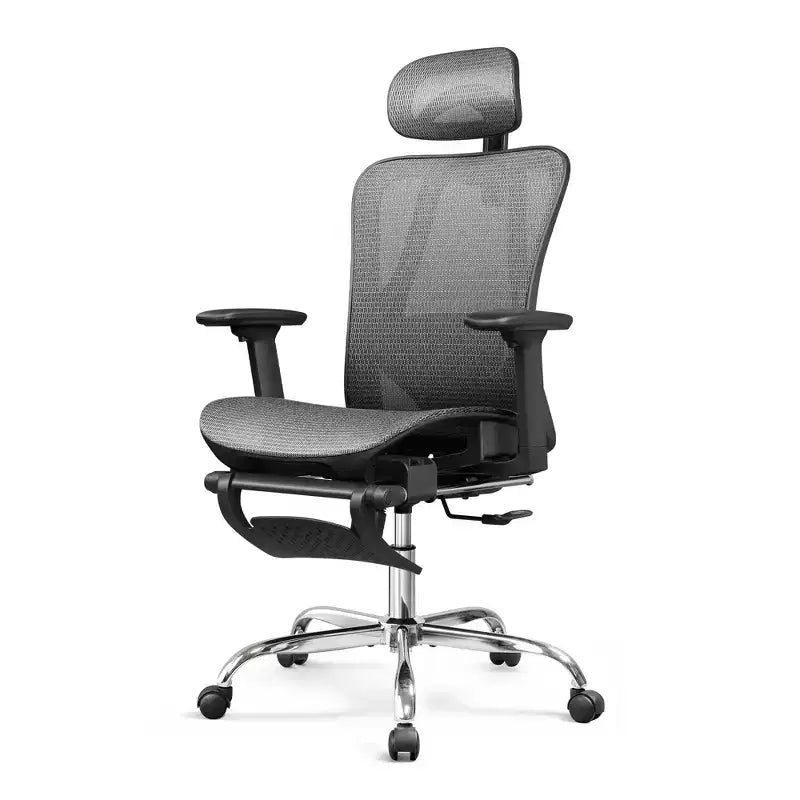 Chaise de Bureau Ergonomique en Maille Dossier Haut Inclinable