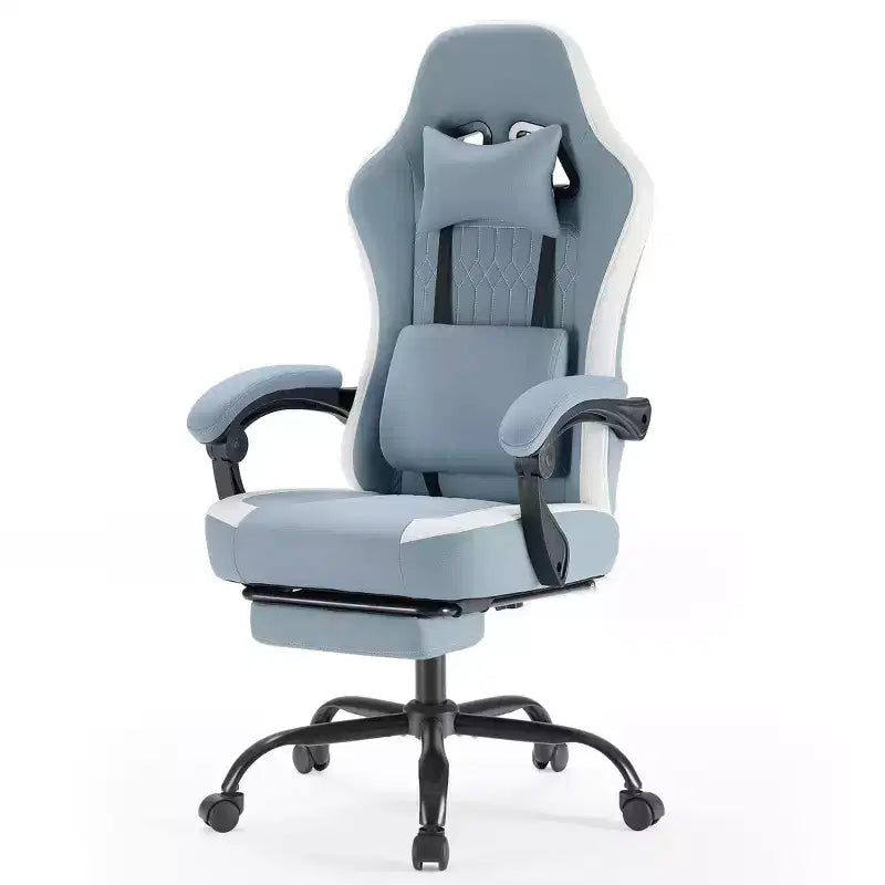 Chaise de bureau ergonomique avec accoudoirs rembourrés, chaise gaming