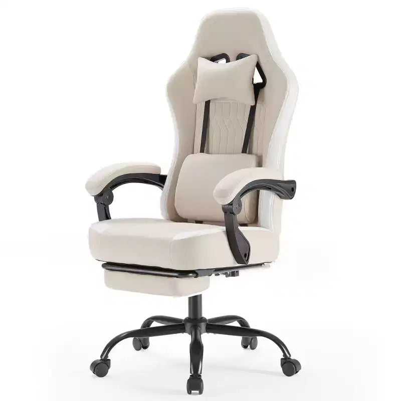 Chaise de bureau ergonomique avec accoudoirs rembourrés, chaise gaming