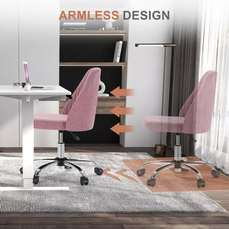 Chaise de bureau à roulettes pivotante en croisillons