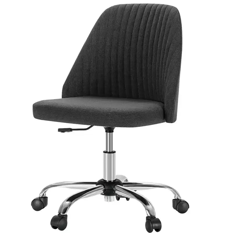 Chaise de bureau à roulettes pivotante en croisillons