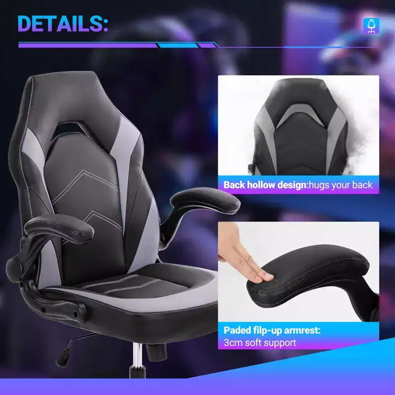 Fauteuil en cuir pivotant entrecroisé à roulettes