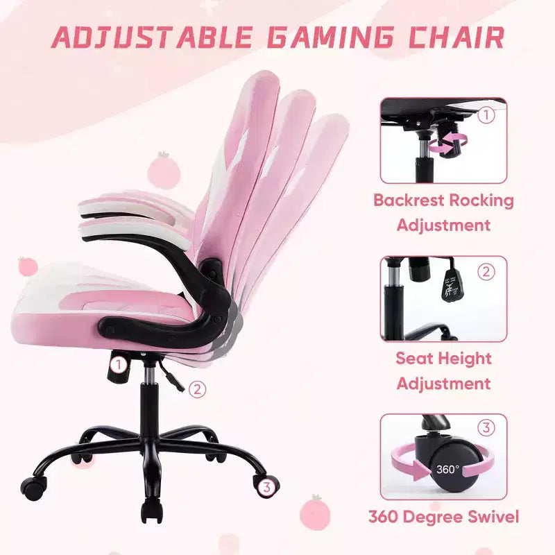 Fauteuil en cuir pivotant entrecroisé à roulettes