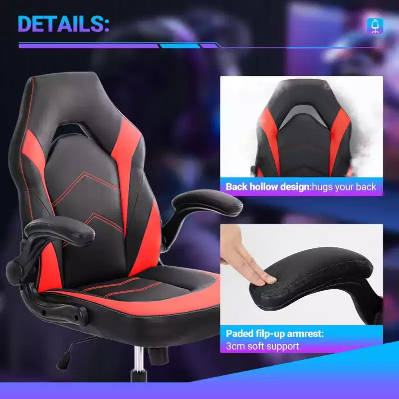 Fauteuil en cuir pivotant entrecroisé à roulettes