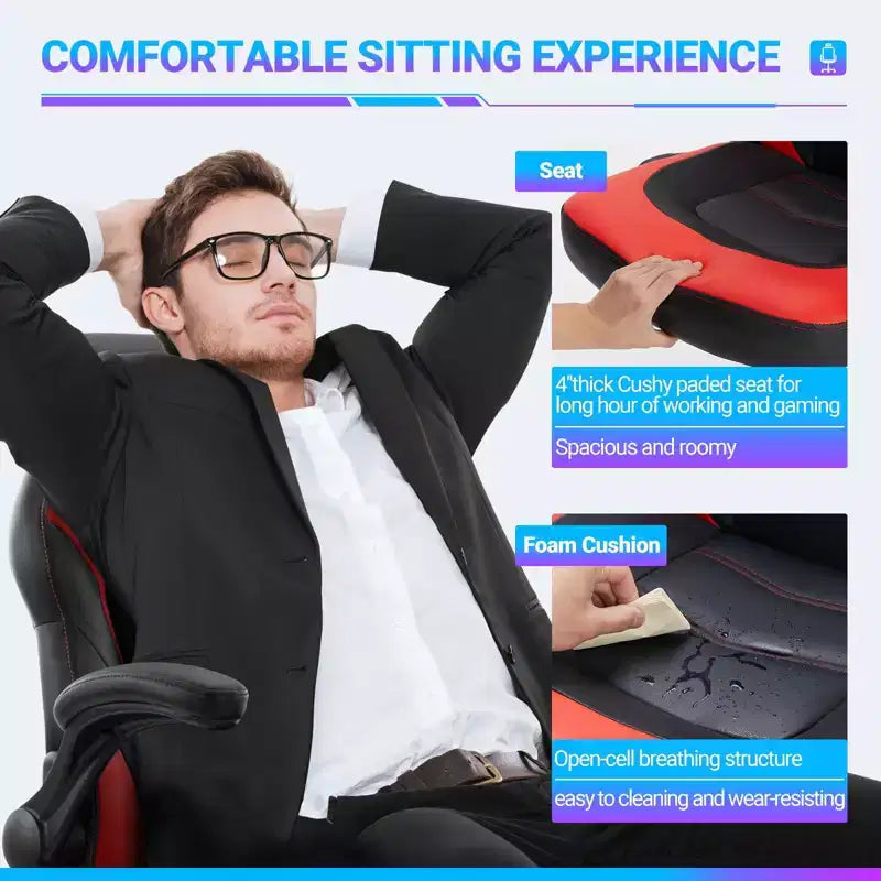 Fauteuil en cuir pivotant entrecroisé à roulettes
