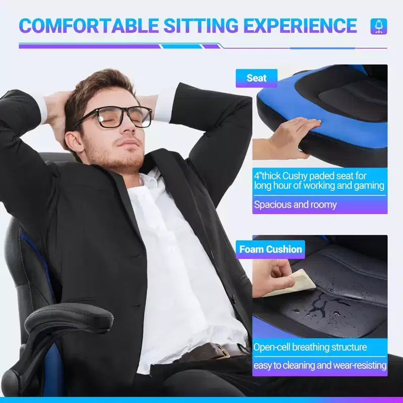 Fauteuil en cuir pivotant entrecroisé à roulettes