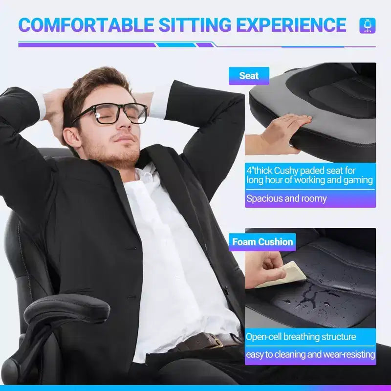 Fauteuil en cuir pivotant entrecroisé à roulettes