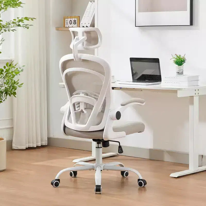 Chaise de bureau ergonomique, chaise de bureau d'ordinateur à dossier haut
