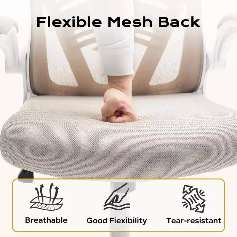 Chaise de bureau ergonomique, chaise de bureau d'ordinateur à dossier haut