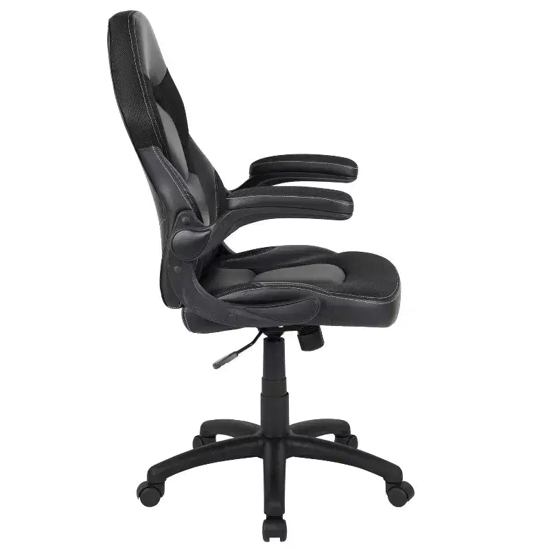 Chaise de bureau ergonomique réglable pivotante pour PC, style course