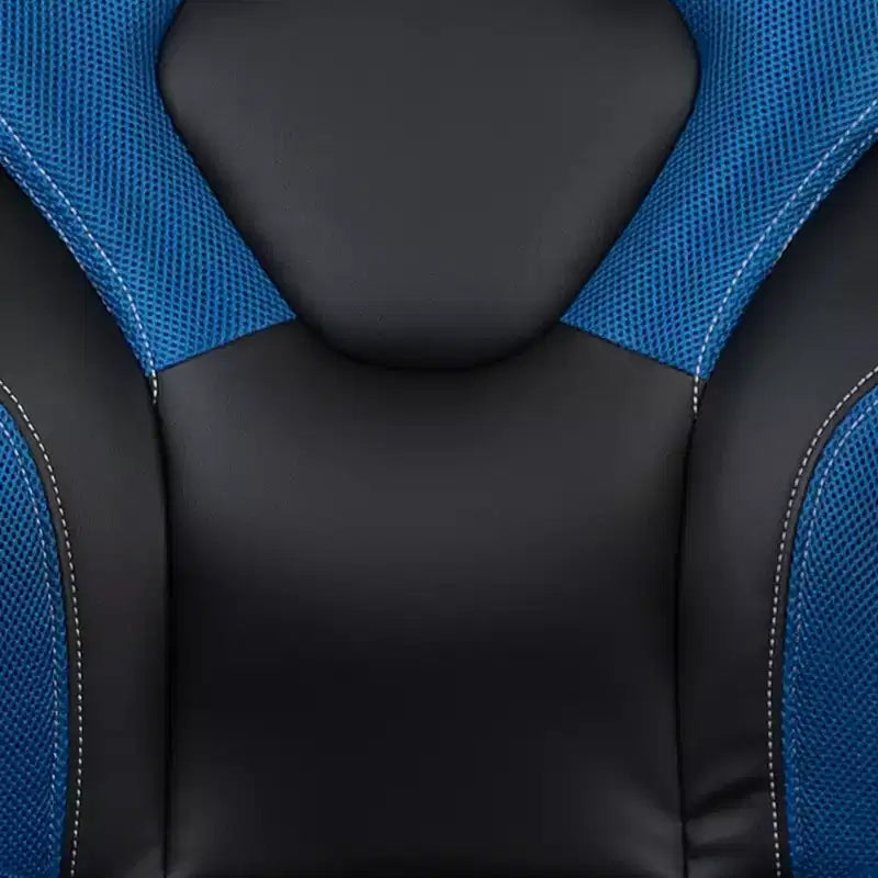 Chaise de bureau ergonomique réglable pivotante pour PC, style course