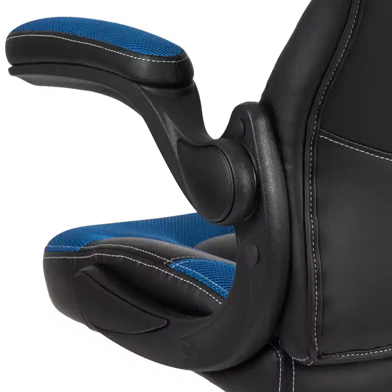 Chaise de bureau ergonomique réglable pivotante pour PC, style course