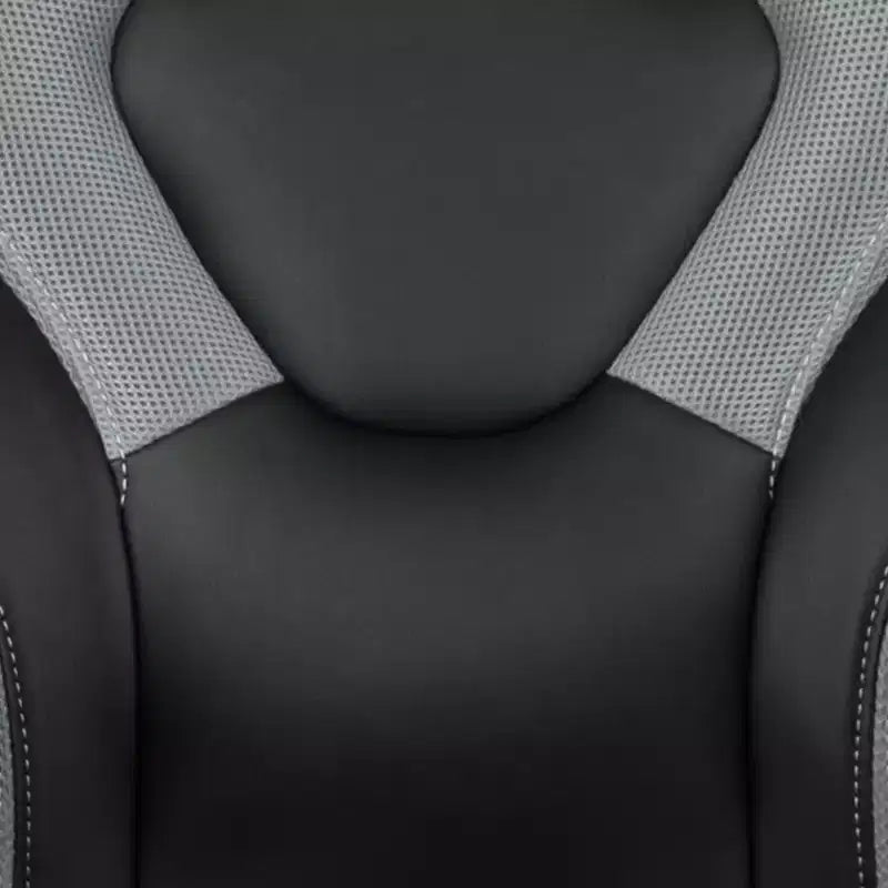 Chaise de bureau ergonomique réglable pivotante pour PC, style course
