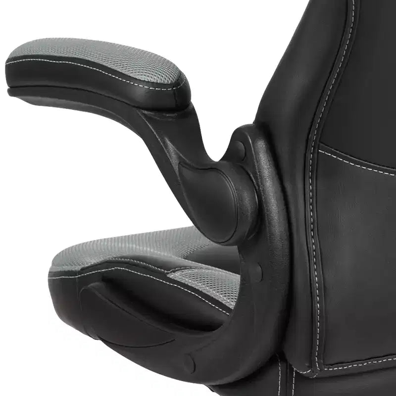 Chaise de bureau ergonomique réglable pivotante pour PC, style course