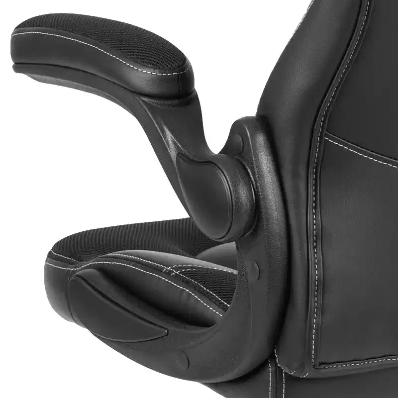 Chaise de bureau ergonomique réglable pivotante pour PC, style course