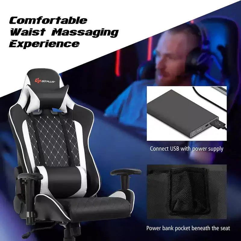 Fauteuil de Gamer Inclinable Massant