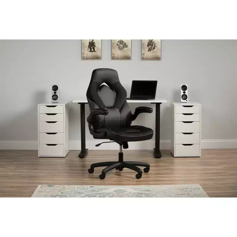 Chaise de jeu ergonomique avec accoudoirs relevables