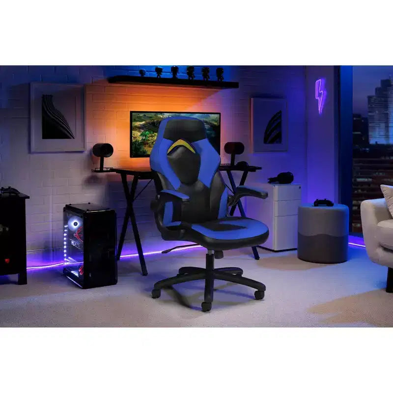 Chaise de jeu ergonomique avec accoudoirs relevables