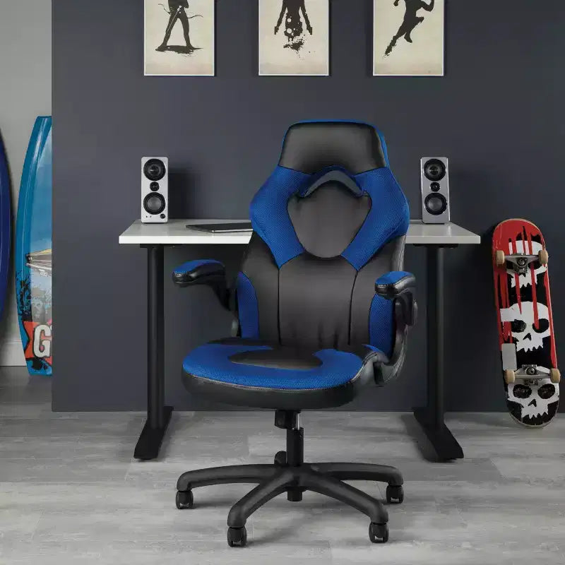 Chaise de jeu ergonomique avec accoudoirs relevables