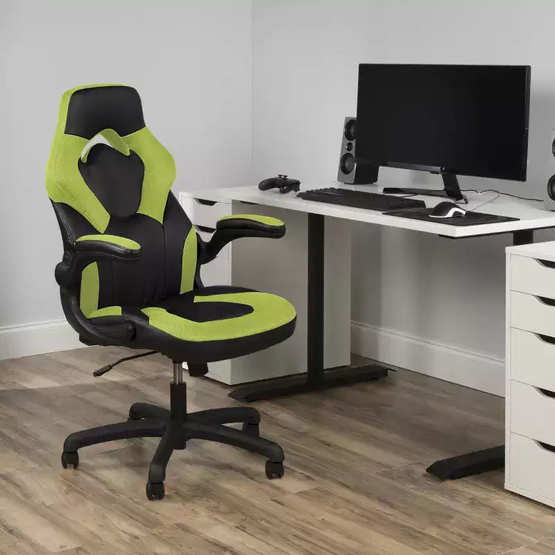 Chaise de jeu ergonomique avec accoudoirs relevables