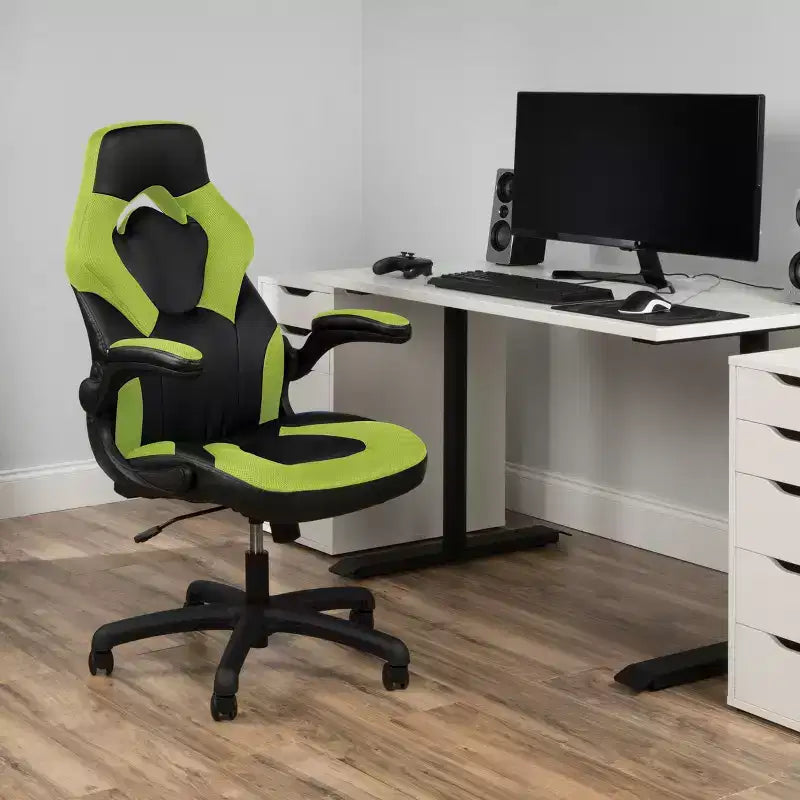 Chaise de jeu ergonomique avec accoudoirs relevables