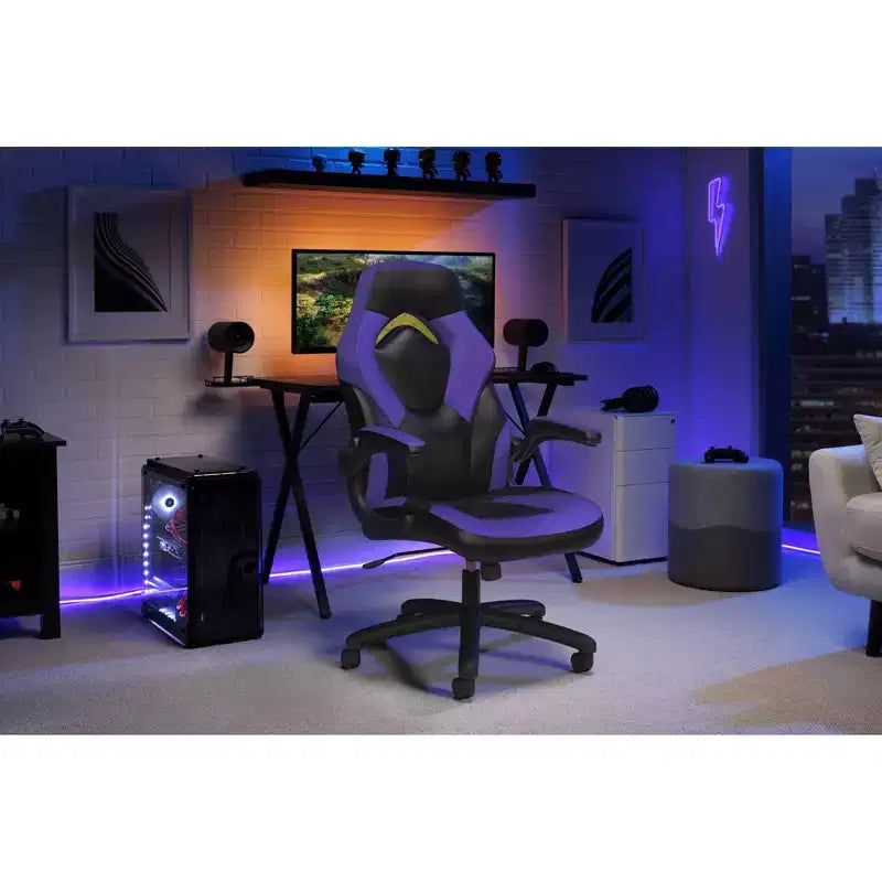 Chaise de jeu ergonomique avec accoudoirs relevables