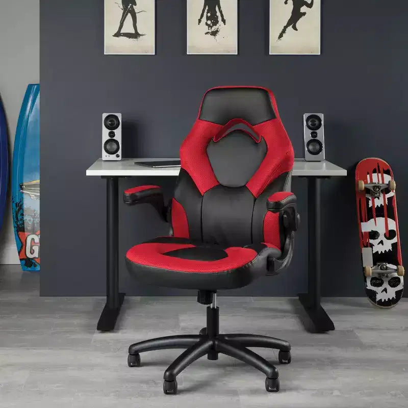 Chaise de jeu ergonomique avec accoudoirs relevables