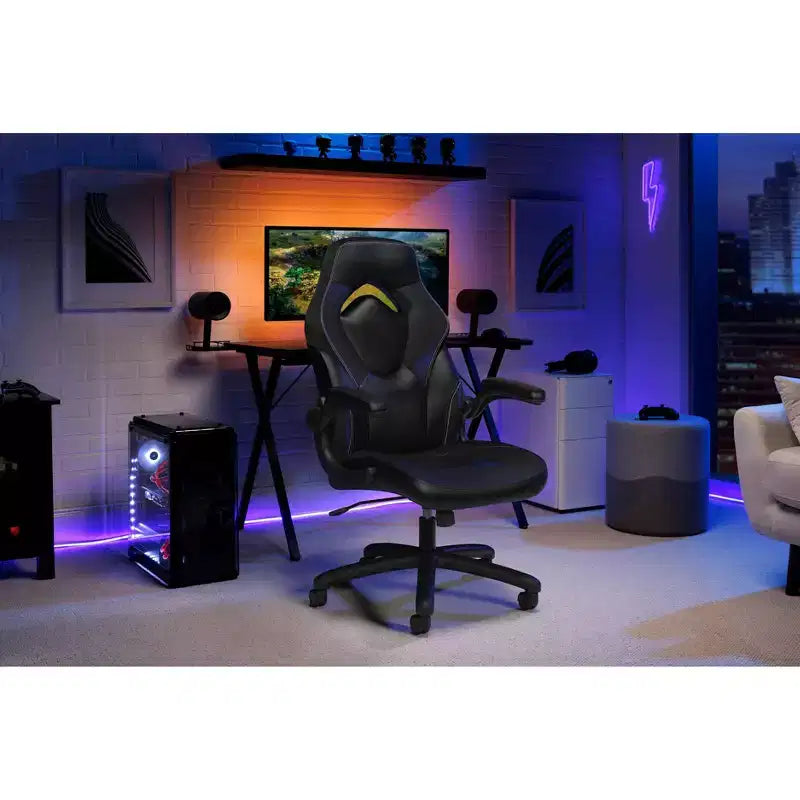 Chaise de jeu ergonomique avec accoudoirs relevables