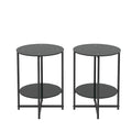 Table d'appoint en verre trempé, Table basse ronde