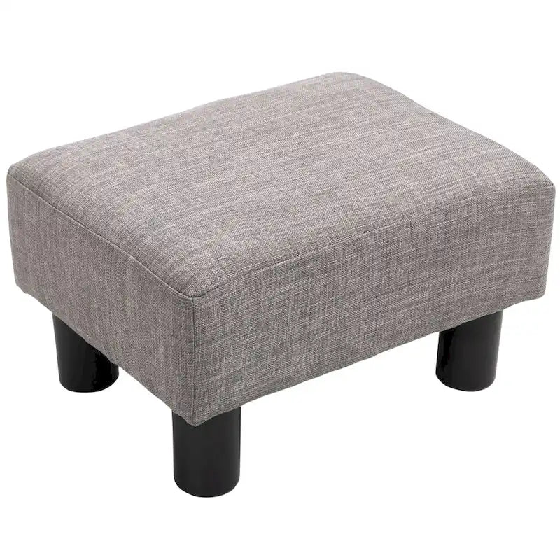 Pouf de repose-pieds moderne en lin