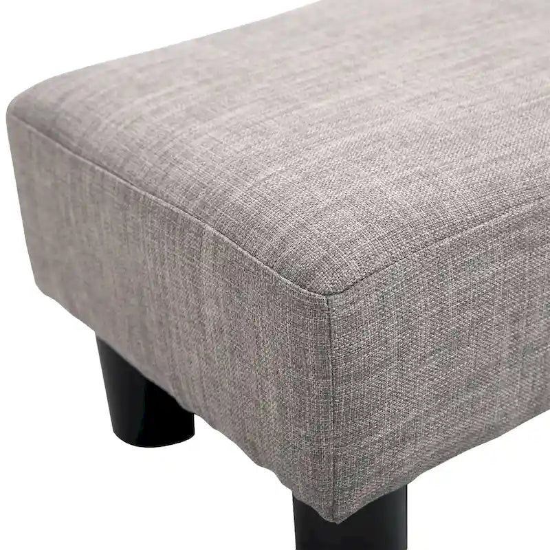 Pouf de repose-pieds moderne en lin