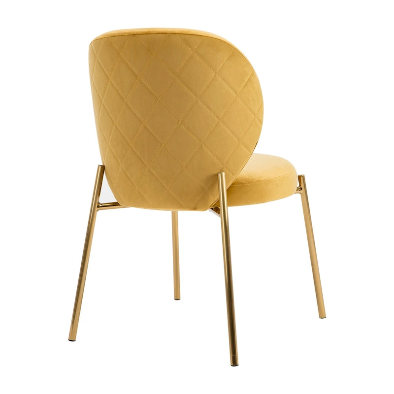 Chaises de salle à manger en velours Petites chaises d'appoint mignonnes