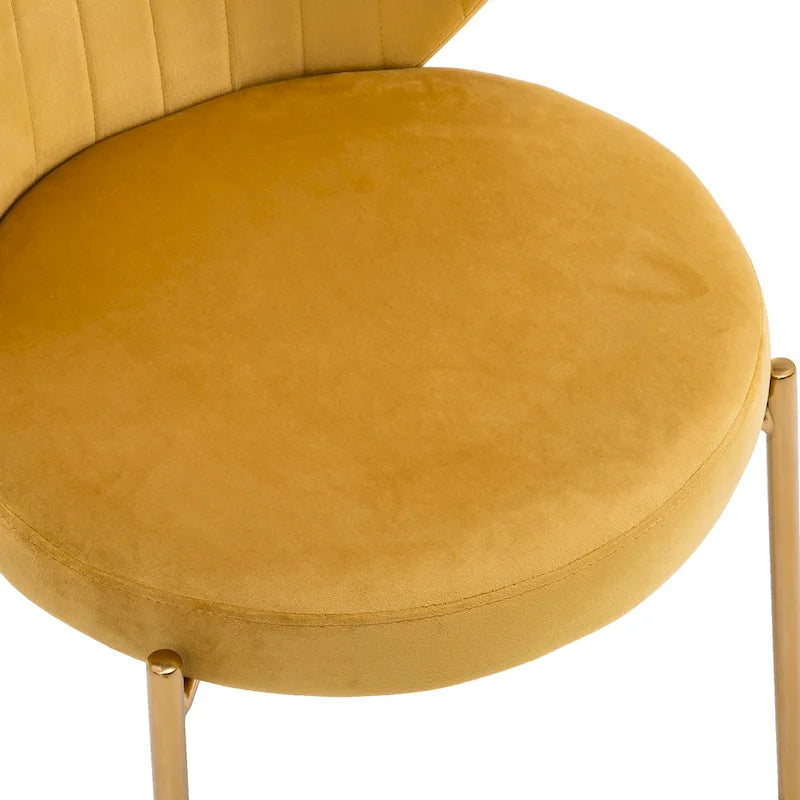 Chaises de salle à manger en velours Petites chaises d'appoint mignonnes
