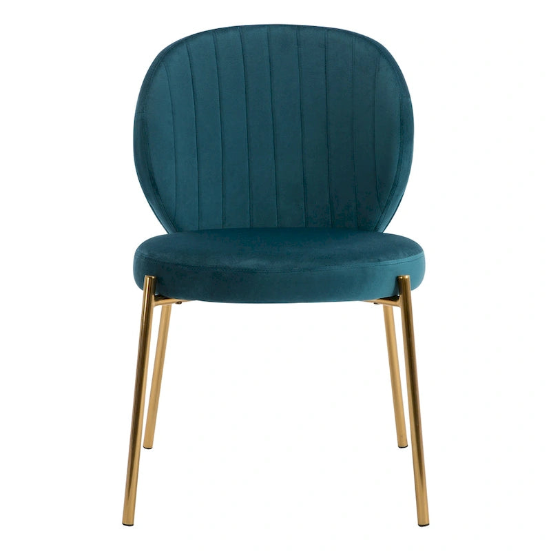 Chaises de salle à manger en velours Petites chaises d'appoint mignonnes
