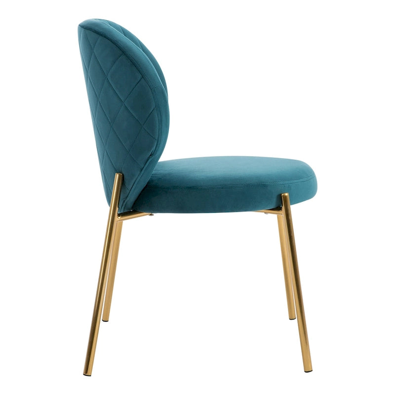 Chaises de salle à manger en velours Petites chaises d'appoint mignonnes